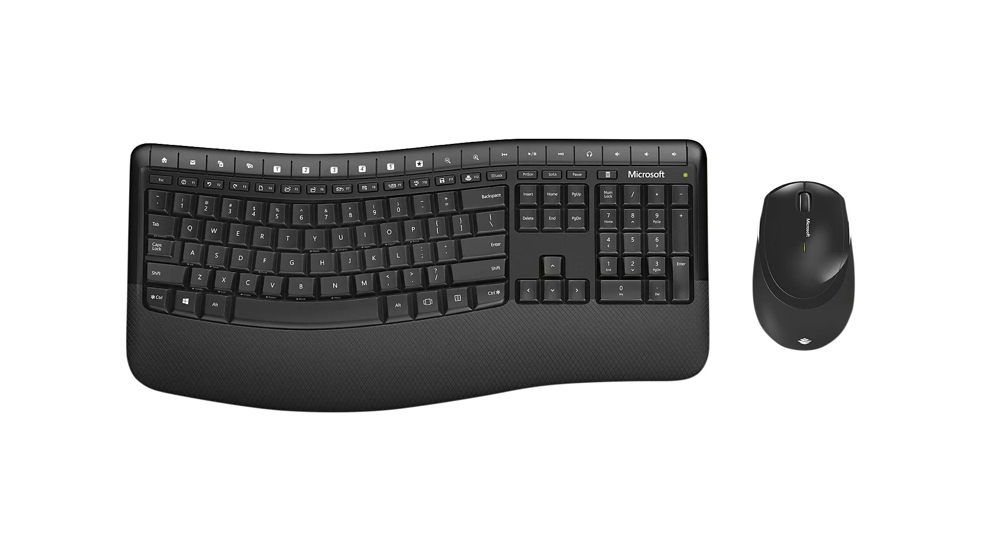Formato do teclado gera um conforto que proporciona maior qualidade no uso. (Foto: Divulgação/Microsoft)
