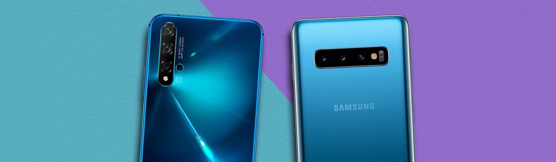 Capa do post: Huawei nova 5T vs Galaxy S10: compare preço e ficha técnica dos celulares