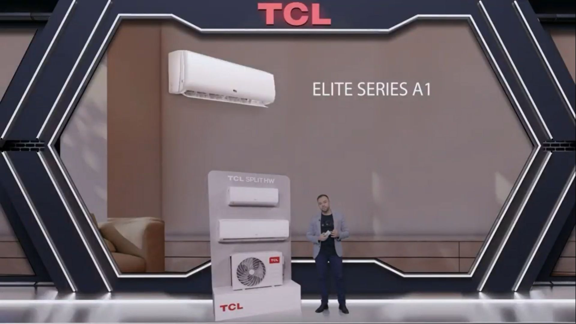 Linha Elite é a nova série de aparelhos de ar condicionado da TCL. (Imagem: Reprodução/TCL)