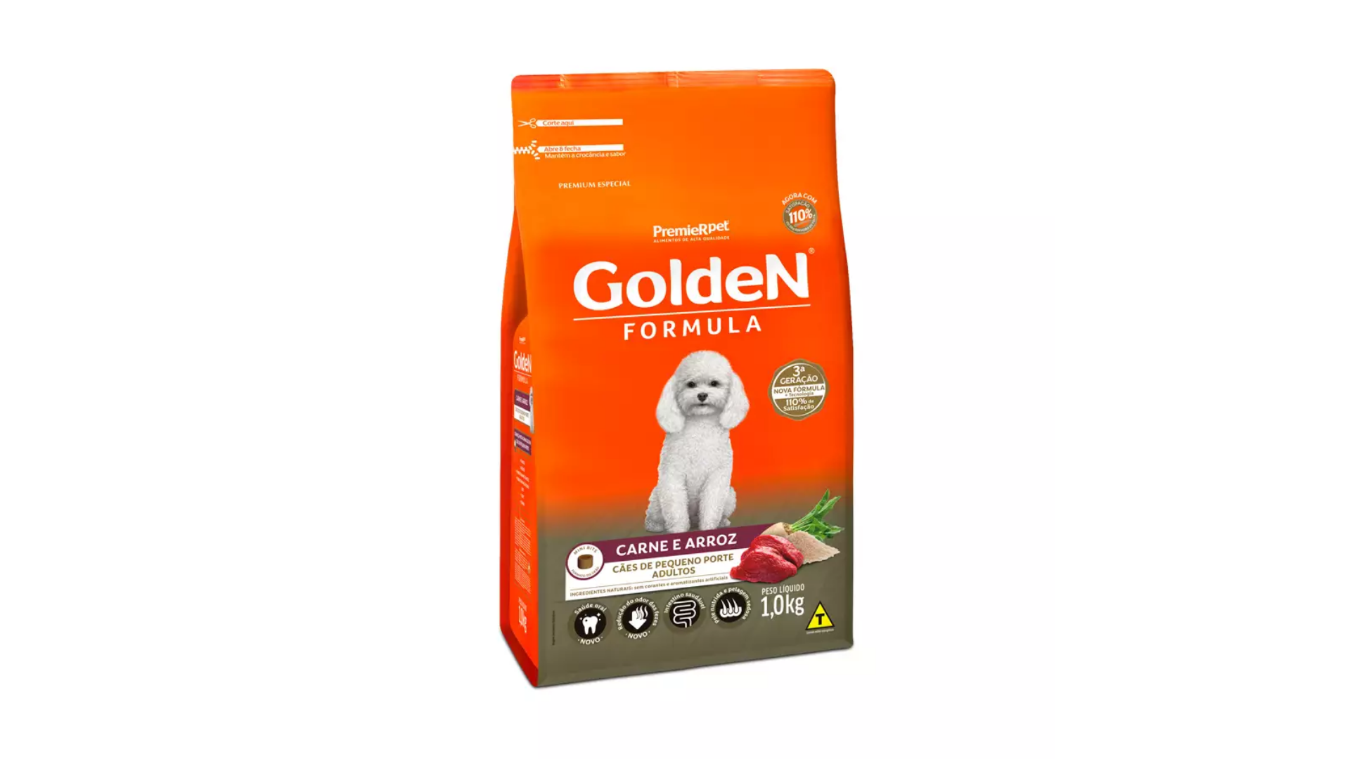 A ração Golden Formula é do tipo Premium (Divulgação/PremieR Pet)