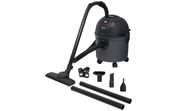 Aspirador de Pó e Liquido Philco PH10L, exemplo de aspirador de pó e água de carrinho com acessórios. (Imagem:Divulgação/Philco)