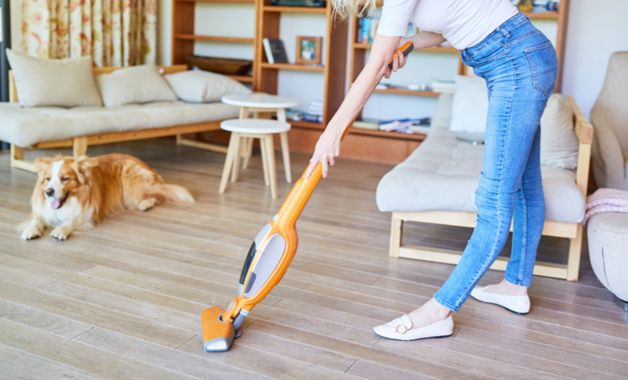 O aspirador de pó vertical é interessante para ambientes internos. (Imagem:Reprodução/Shutterstock)