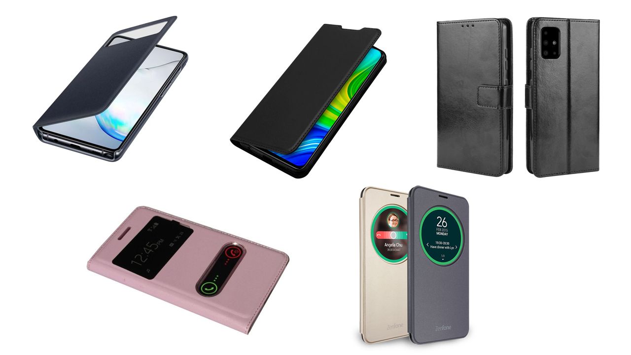 Diferentes modelos de capa Flip. 