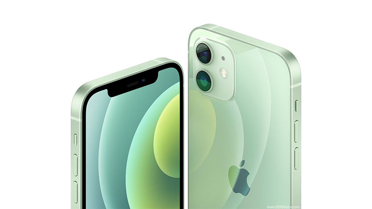 O visual do iPhone 12 Mini lembra os modelos antigos da empresa. (Foto: Reprodução/GSM Arena)