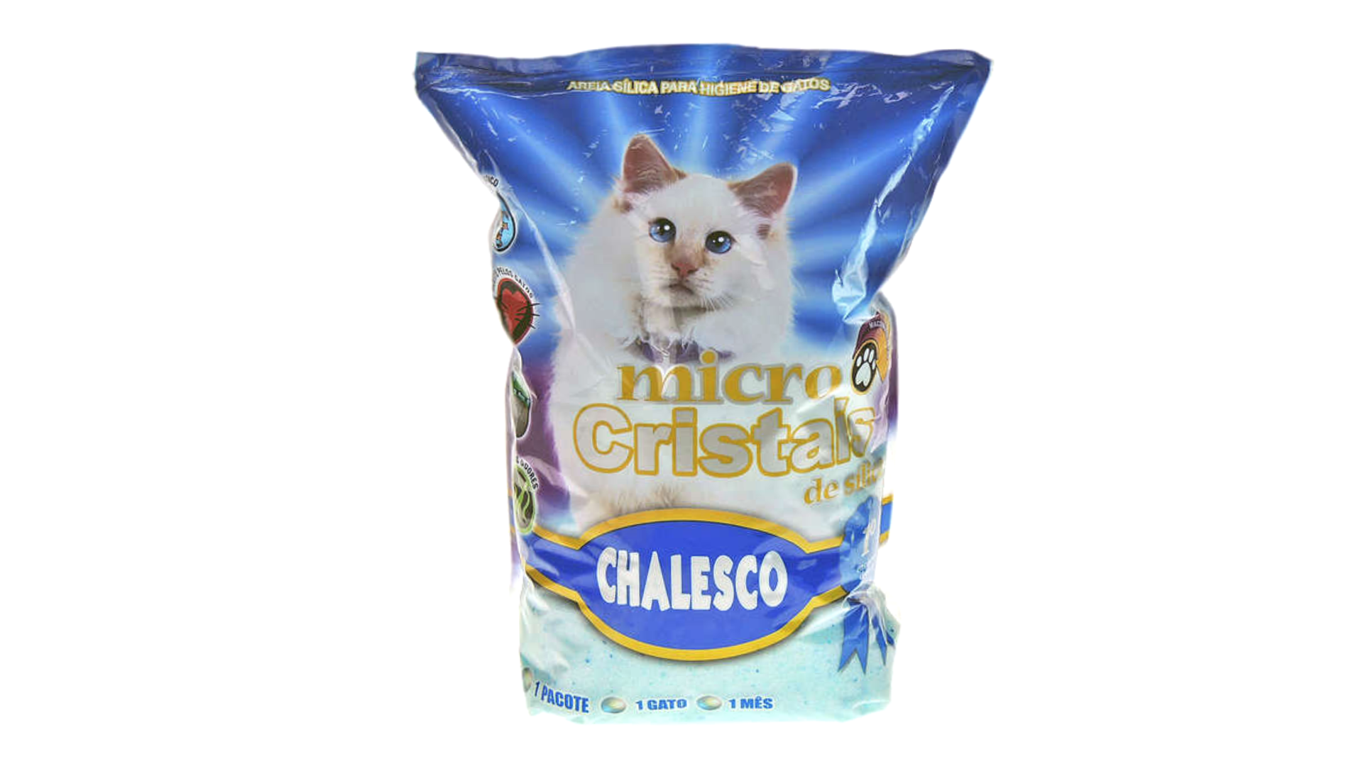 A areia para gato Chalesco tem um ótimo custo-benefício (Imagem: Divulgação/Chalesco)