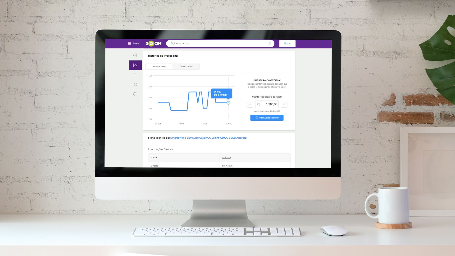 Confira a ferramenta de Histórico de Preços do Zoom (Zoom/Shutterstock)
