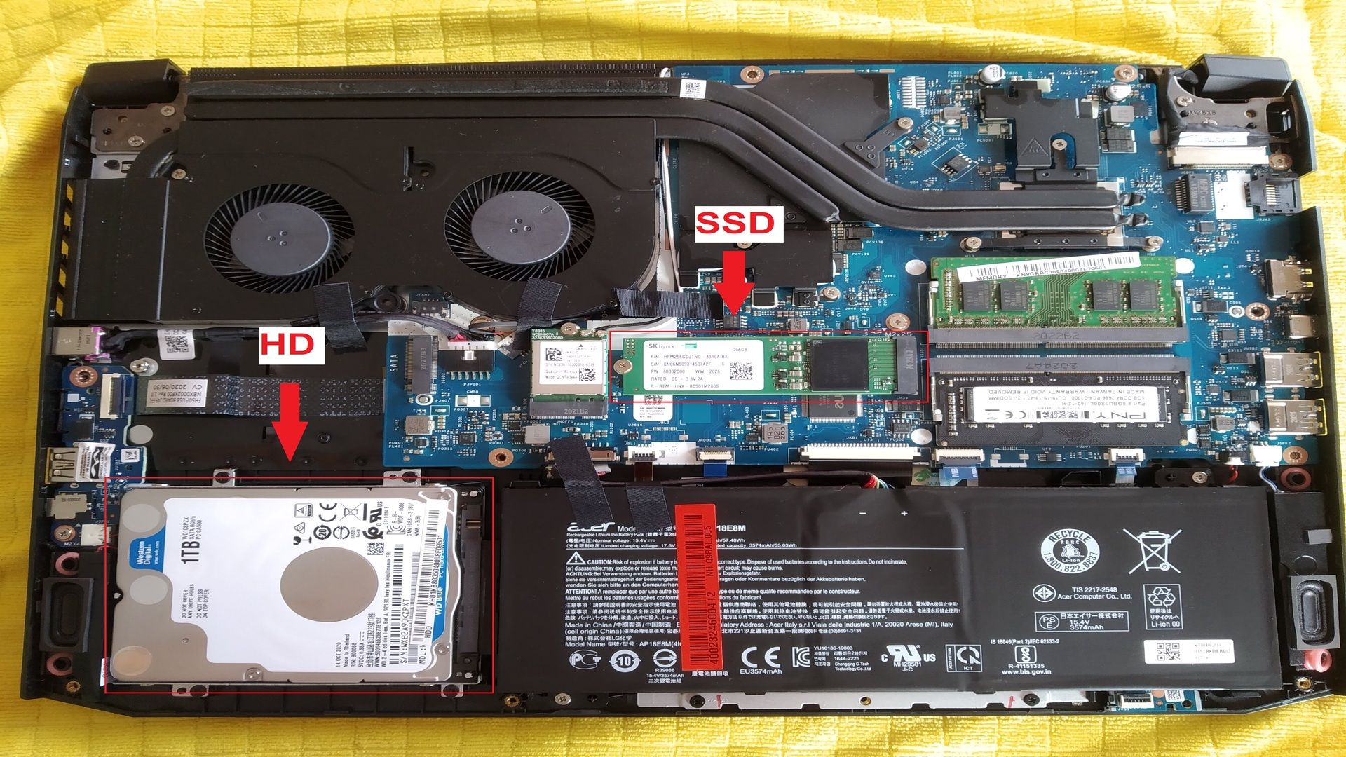 Verifique o HD e o SSD (Foto: Bruno Caron)