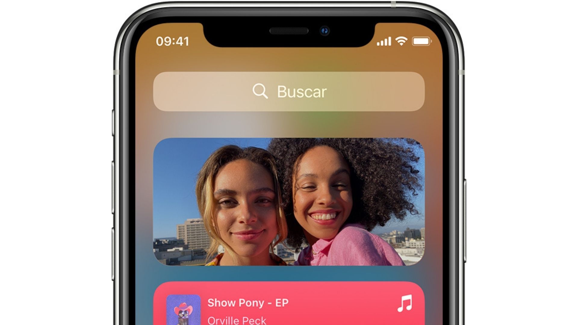 Fotos como Widgets (Foto: Apple / Divulgação)