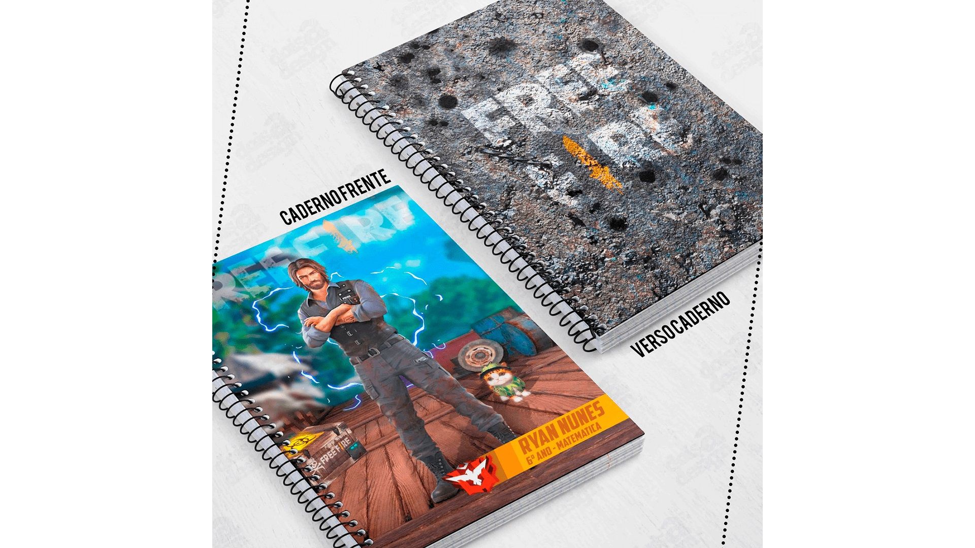 Caderno do Free Fire em Oferta