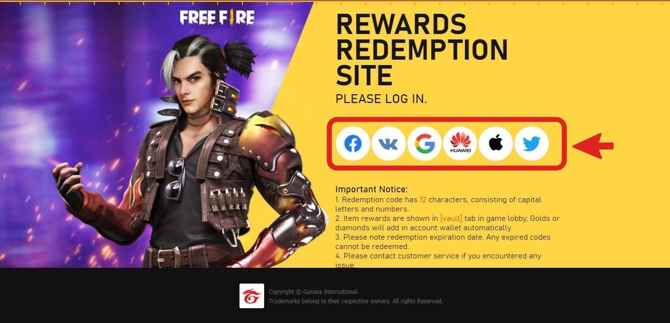 Garena Free Fire Max - códigos para 02 de novembro de 2023