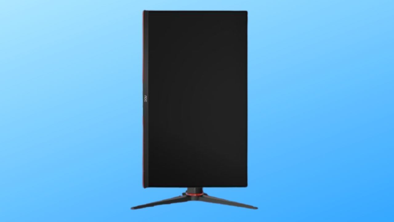 Monitor AOC HERO 24G2 tem rotação que deixa a tela na vertical (Foto: Divulgação/AOC)