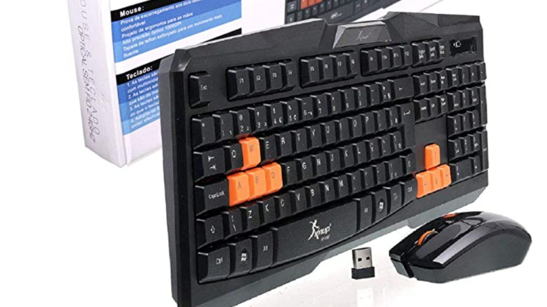 Teclado sem fio e mouse sem fio Knup KP-2027 (Foto: Divulgação/Knup)