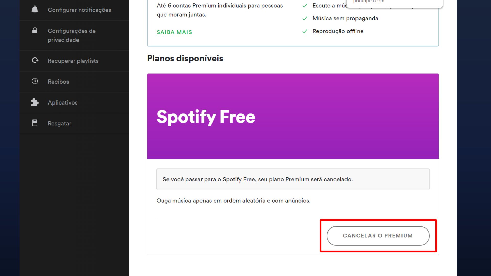 Como cancelar meu plano Premium do Spotify? - Cancelar Plano
