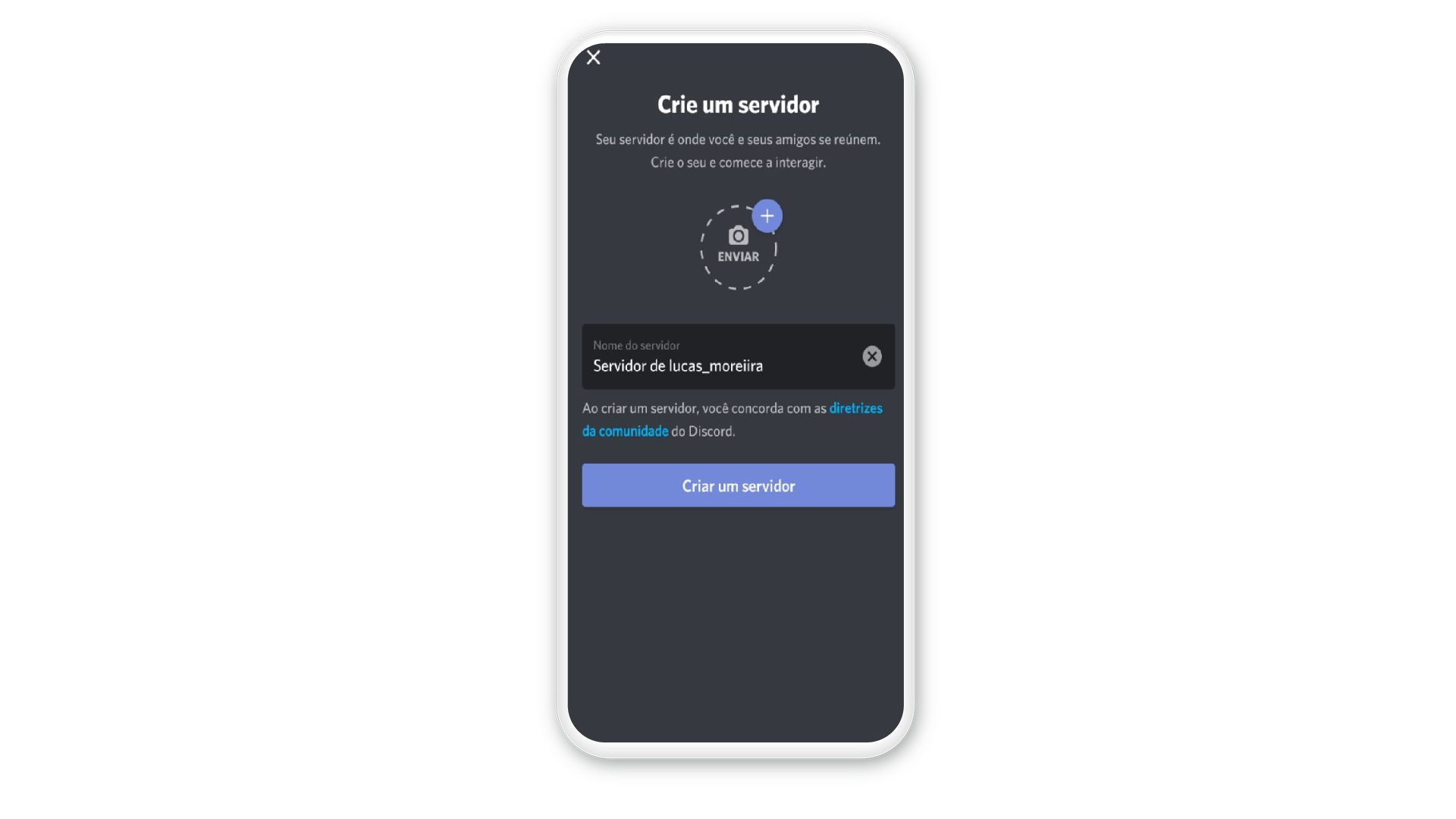 Como usar o Discord no celular