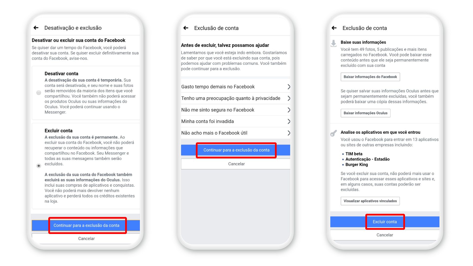 Como desativar ou recuperar Facebook antigo pelo celular - Canaltech