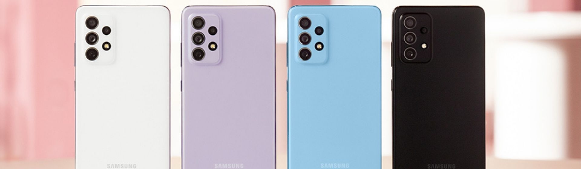 Capa do post: Galaxy A: Samsung revela novos celulares A52, A52 5G e A72