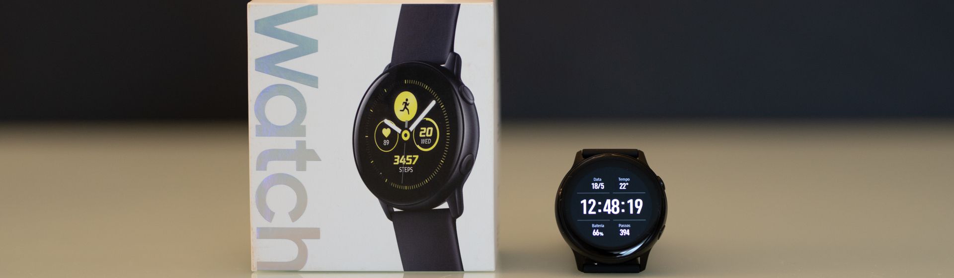 smartwatch galaxy watch samsung active preto