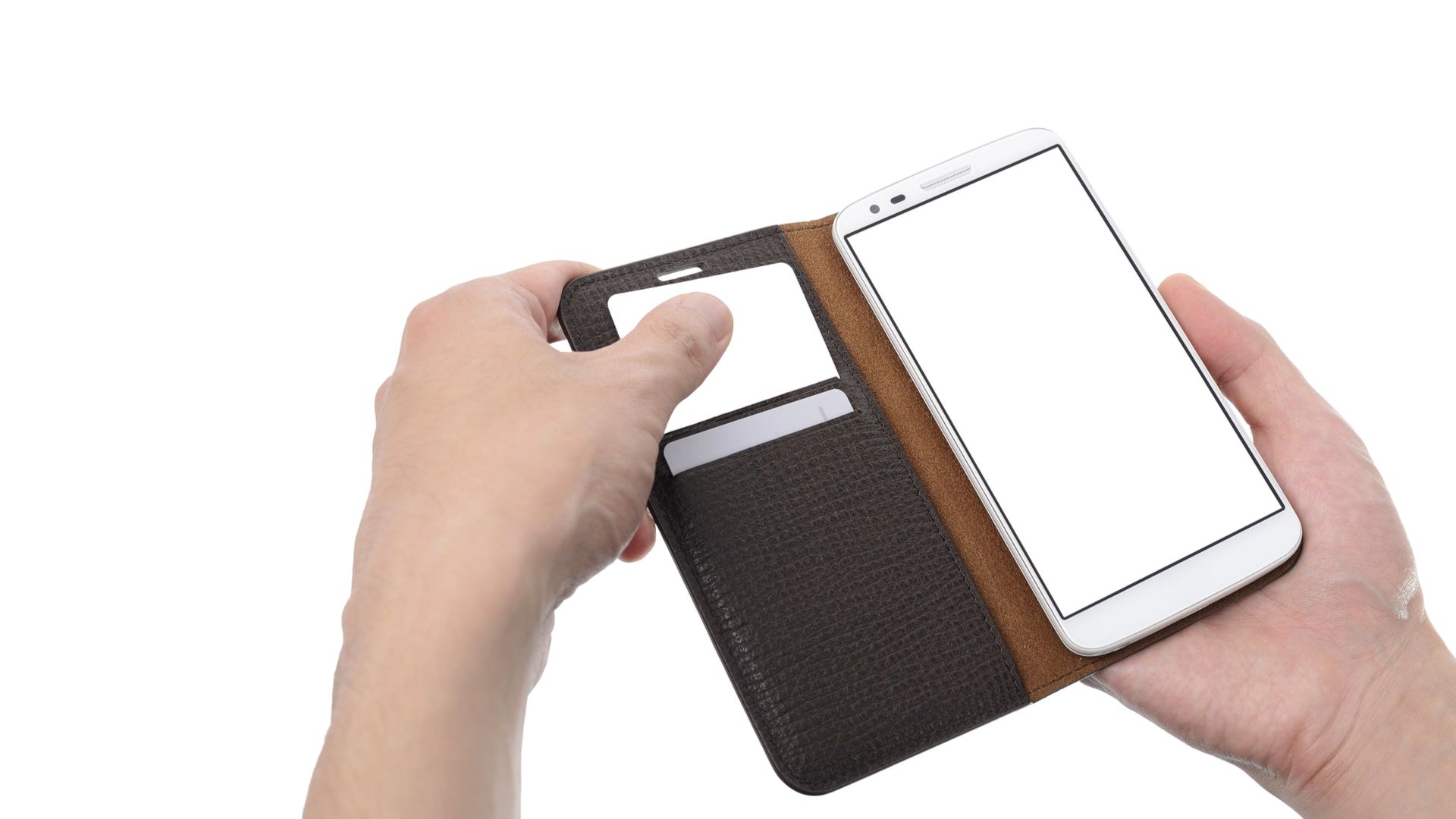 Capinha de celular flip pode ser elegante e ainda servir como carteira (Foto: Shutterstock)