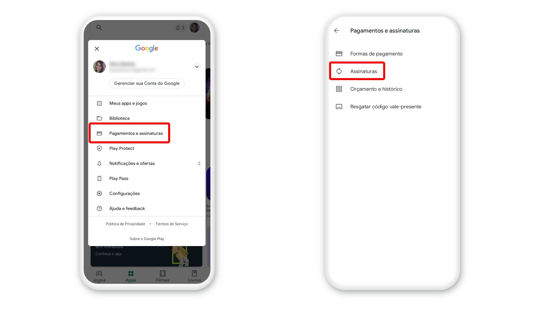 Cancelei uma assinatura e continuam mandando e-mail de recibo, tento  cancelar mas não encontro onde - Comunidade Google Play