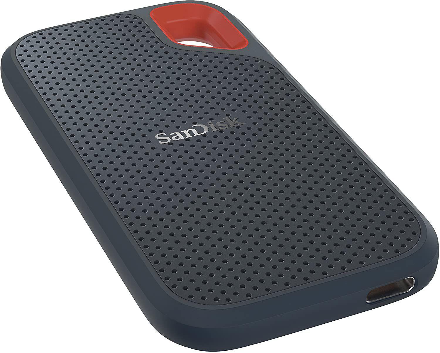 O SSD portátil é ideal para levar seus arquivos e jogos para qualquer lugar (Fonte: Divulgação/Sandisk)