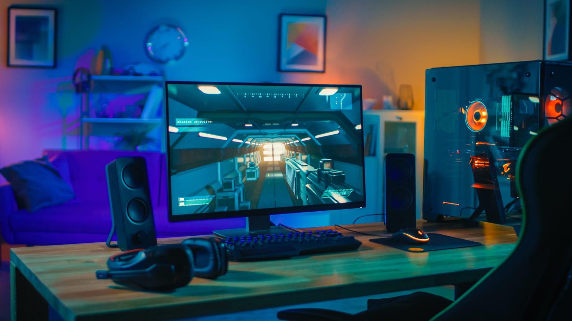 O modelo de monitor 360Hz é indicado para jogos em cenário competitivo (Foto: Reprodução/Shuttertstock)