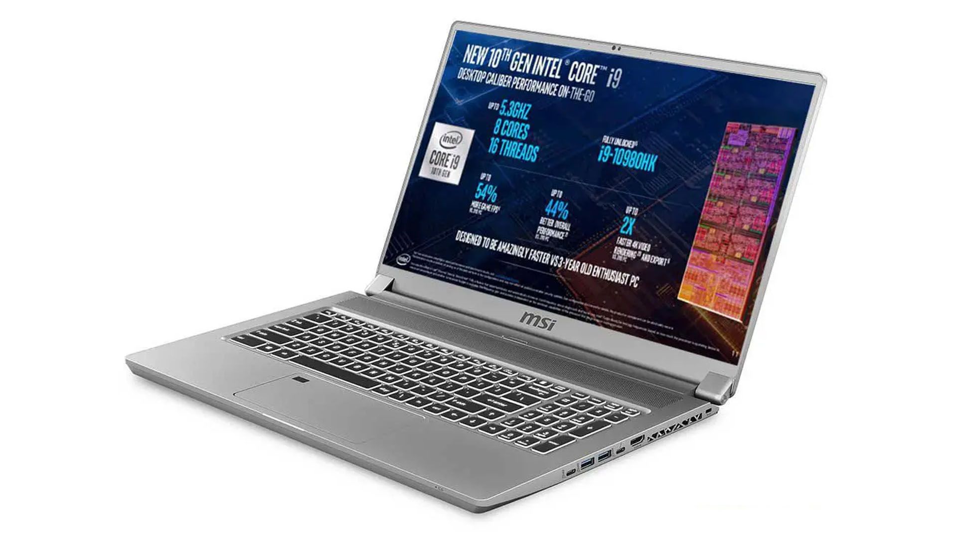 O MSI WS75 é um notebook Core i9 que tem incríveis 64GB de memória RAM (Foto: Divulgação/MSI)