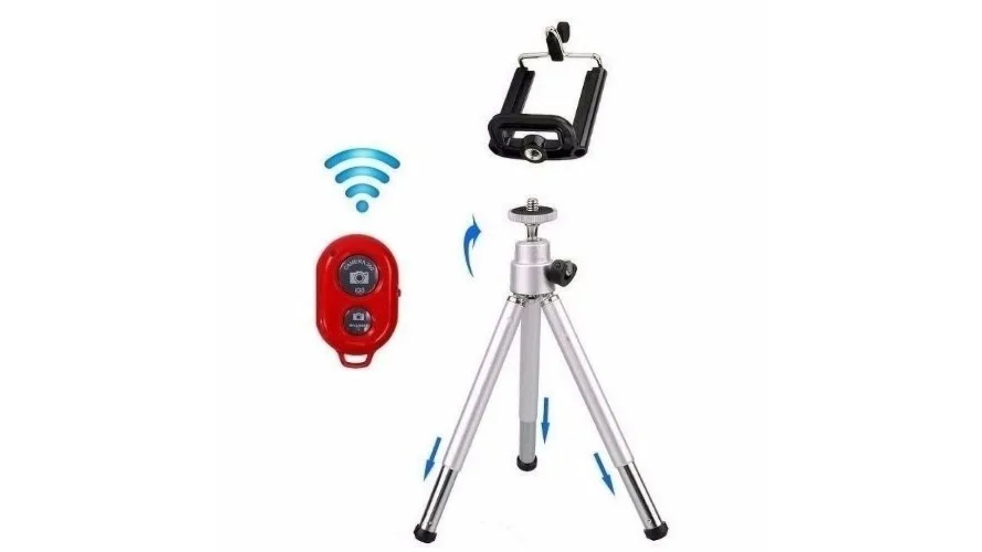 Tripé para celular com controle Bluetooth facilita para tirar a foto (Foto: Divulgação)