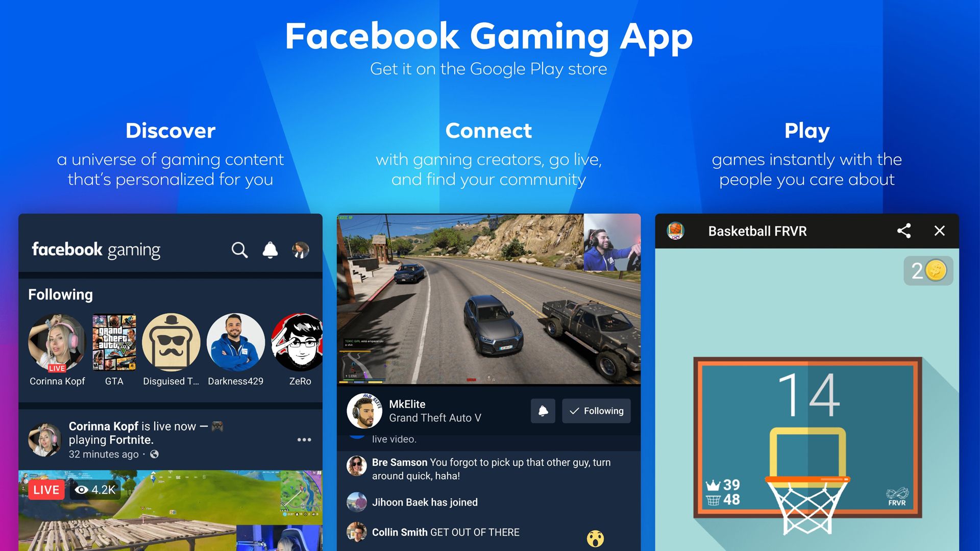 O app é disponibilizado para Android e IOS. (Fonte: Twitter/Facebook Gaming)