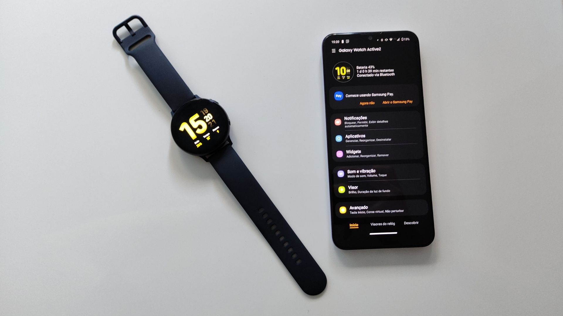 Galaxy Watch Active 2 se destaca com funções fitness e de saúde