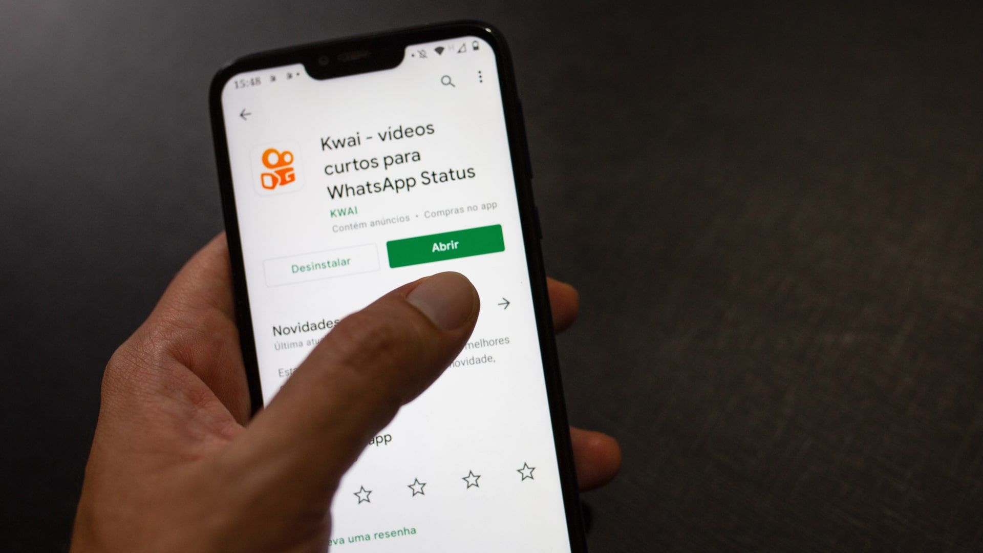 GooglePlay 000 Qo Kwai - vídeos DB I curtos para WhatsApp Status KWAI  Contém anúncios Compras no app 4,4 Mais de Não 1 mi 100 mi recomendado  avaliações Downloads para menores de