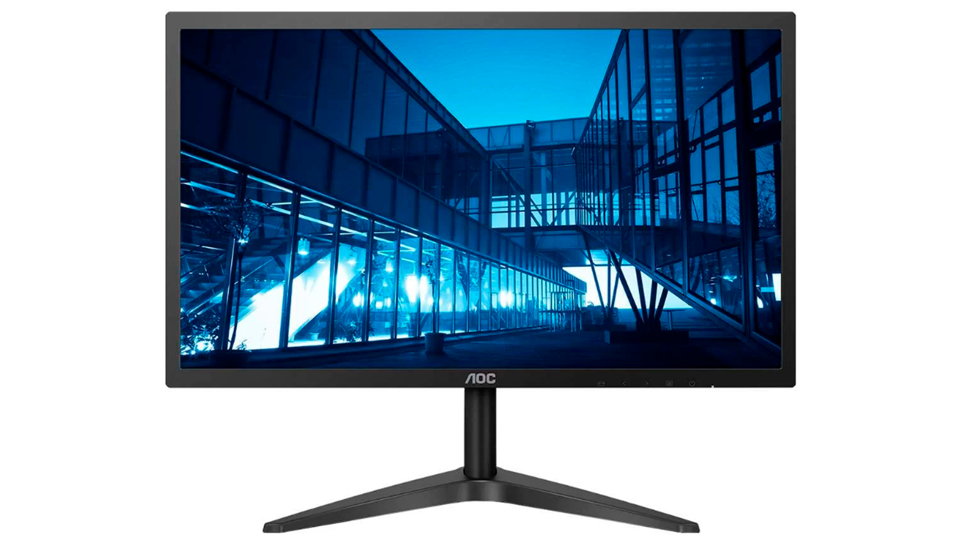 A resolução Full HD está presente no monitor para PC AOC Full HD 22B1H (Foto: Divulgação/AOC)
