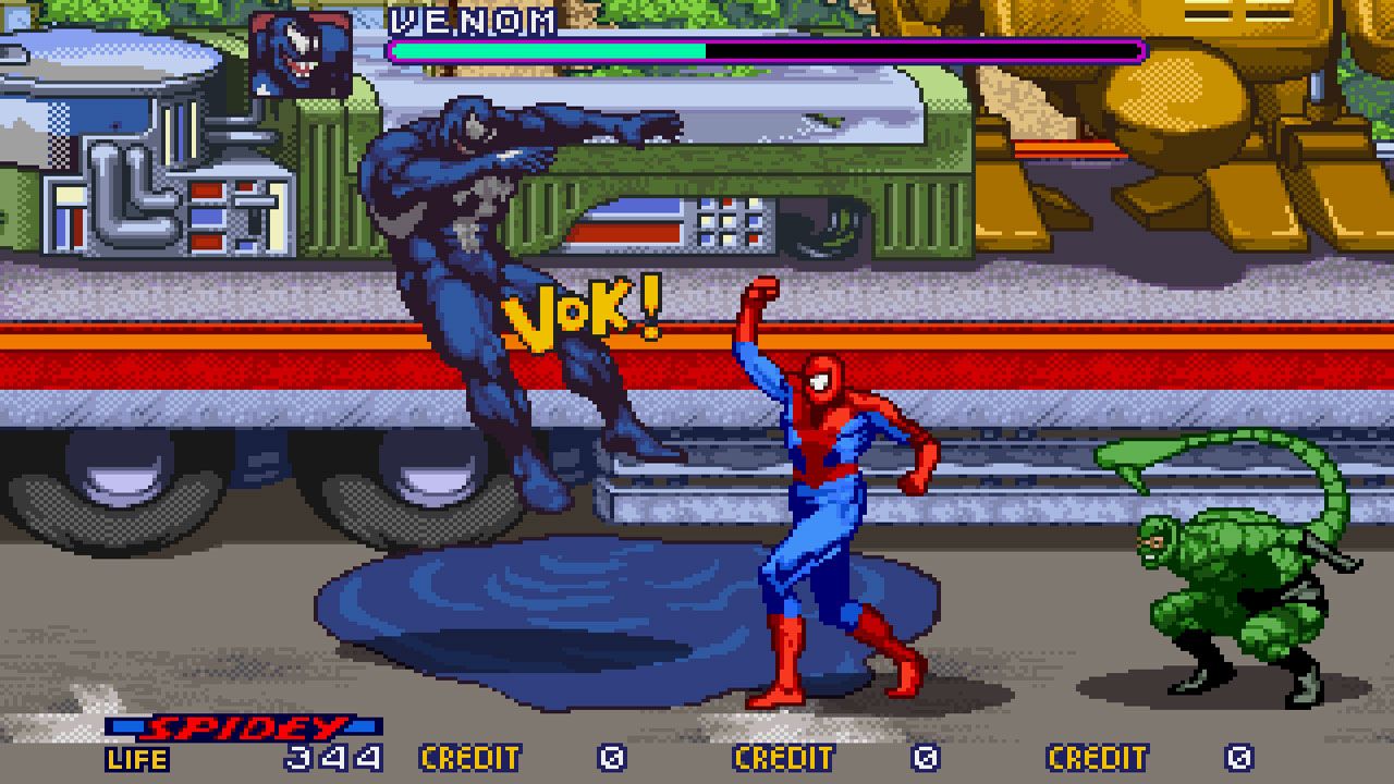 Os primeiros bons jogos do Homem-Aranha começaram a surgir nos anos 90 com a ascensão dos beat'em ups (Reprodução: Arcade History)