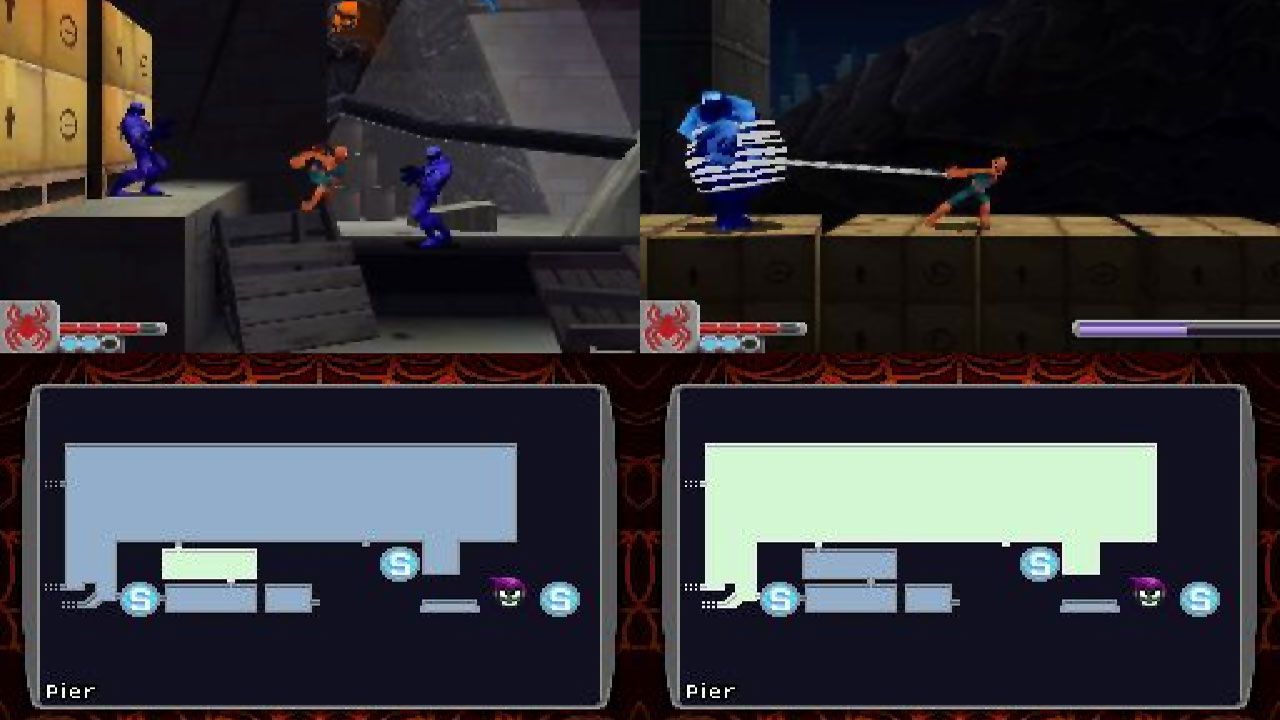 Spider-Man: Web of Shadows foi um jogo do Homem-Aranha que surpreendeu no Nintendo DS com elementos estilo "Metroidvania" (Reprodução: Moby Games)