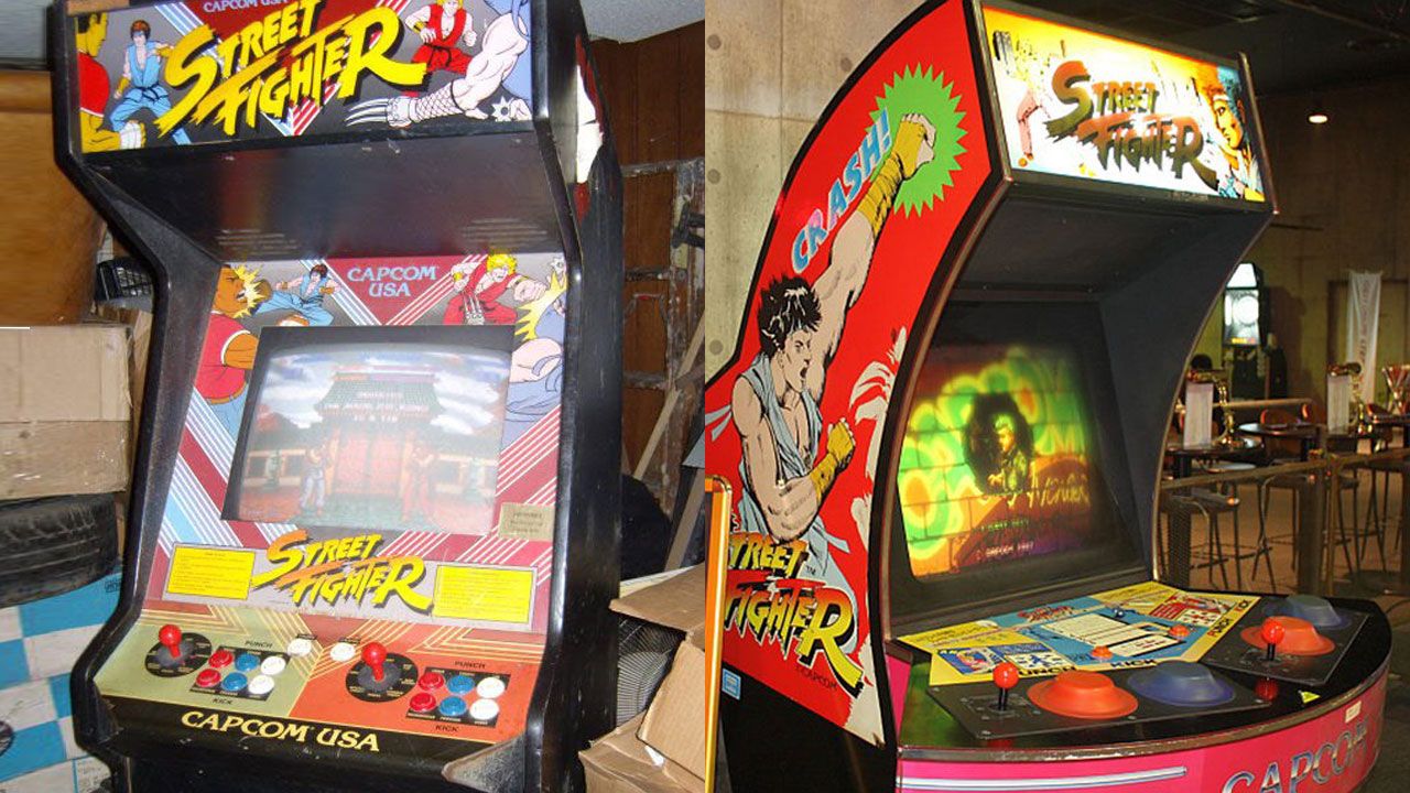 Fliperamas antigos de Street Fighter