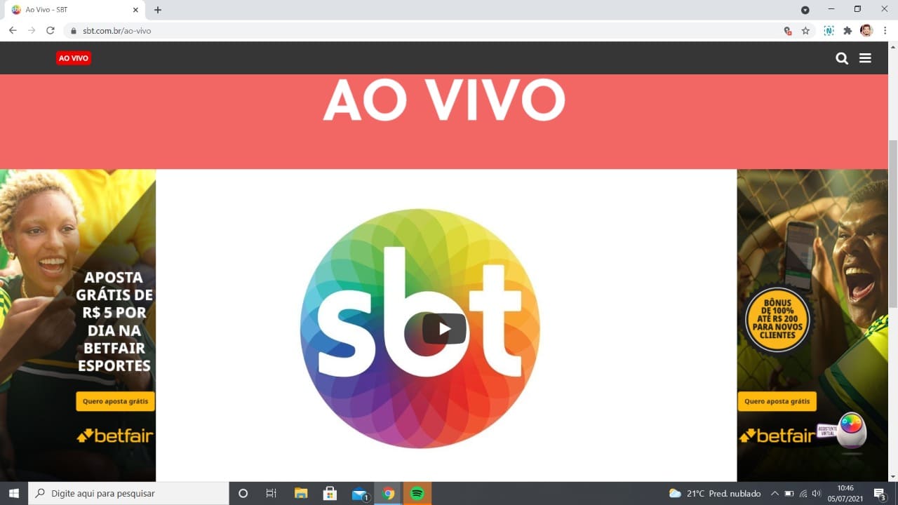 SBT ASSISTA AO VIVO🥕 Sinta a emoção de apostas ao vivo com a Global Bet