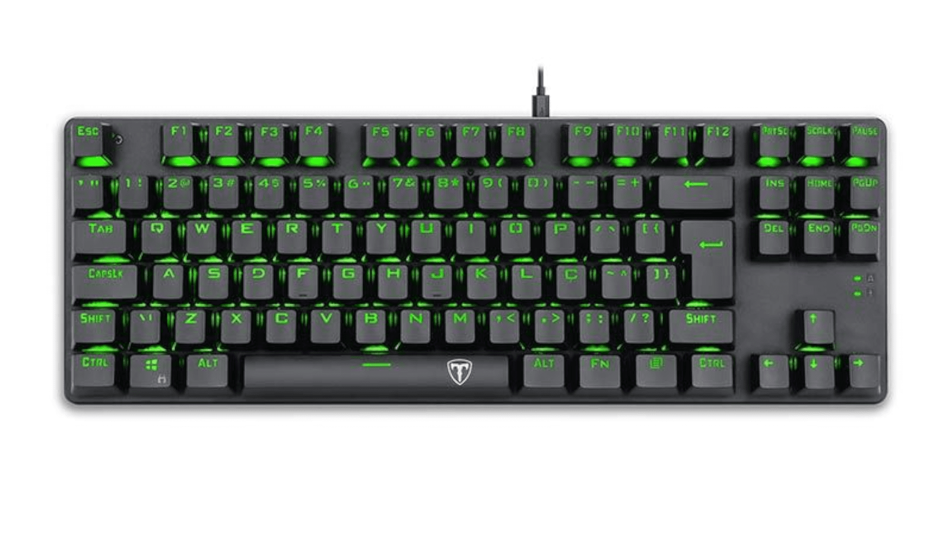 Teclado gamer T-Dagger T-TGK313-BL cinza com iluminação verde