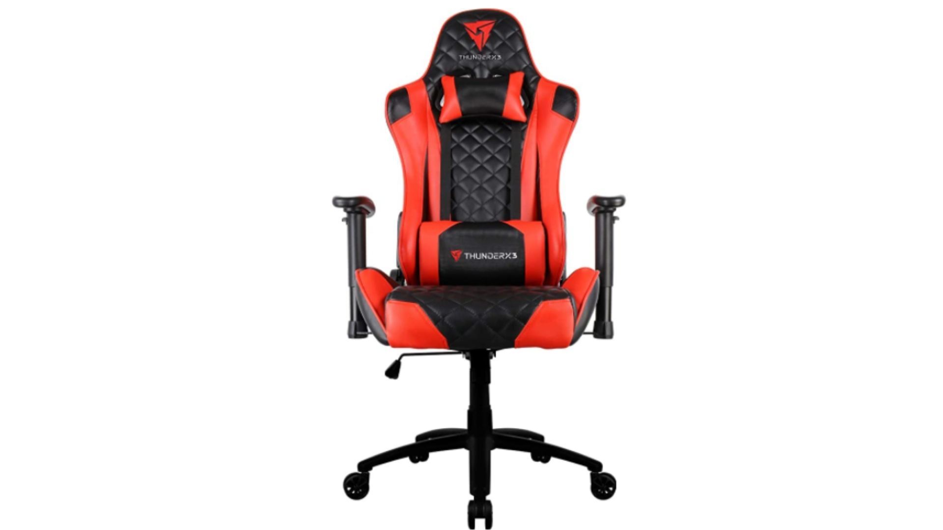 A ThunderX3 TGC12 entra na lista de cadeira gamer vermelha e preta com valor acima de R$ 1.000 (Foto: Divulgação/ThunderX3)