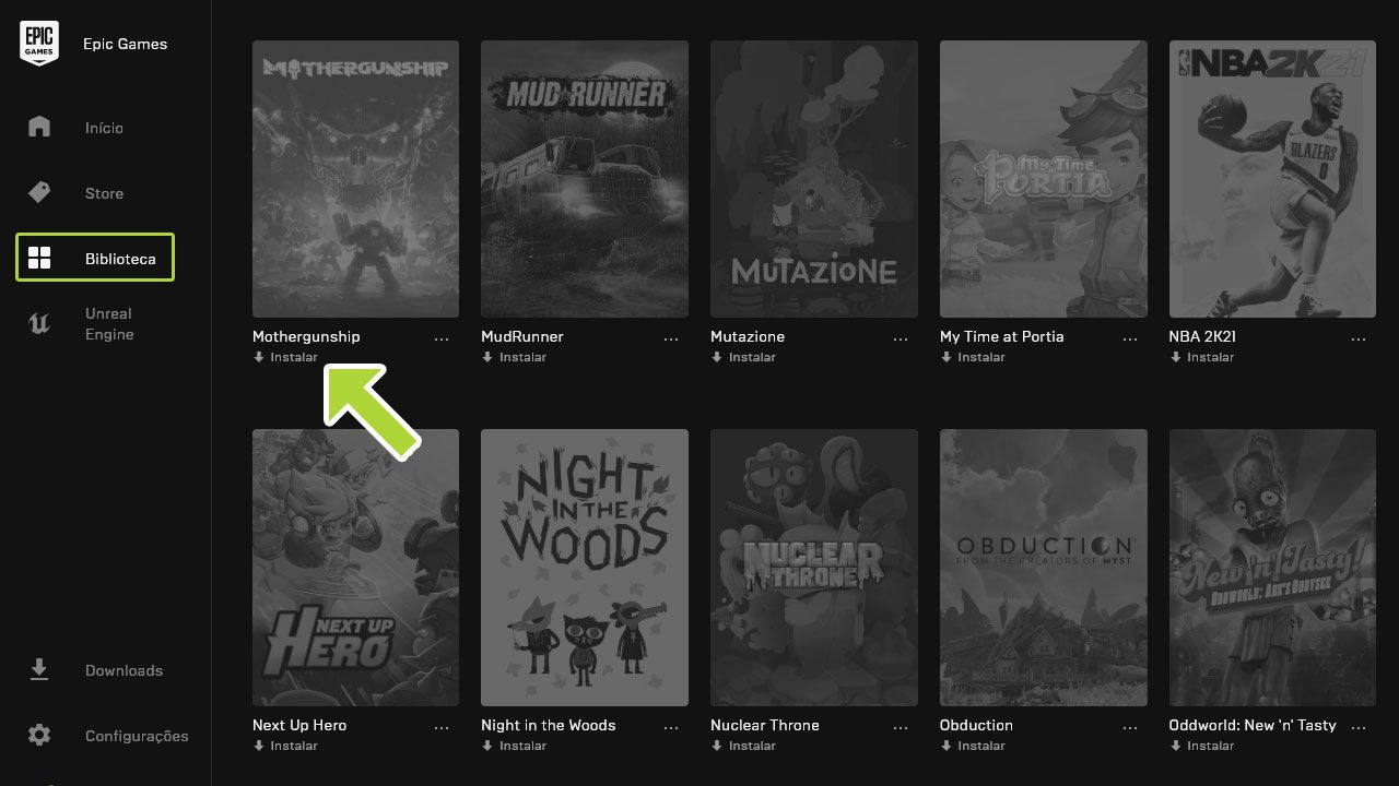COMO VER OS JOGOS DA BIBLIOTECA DA EPIC GAMES PELO CELULAR SEM