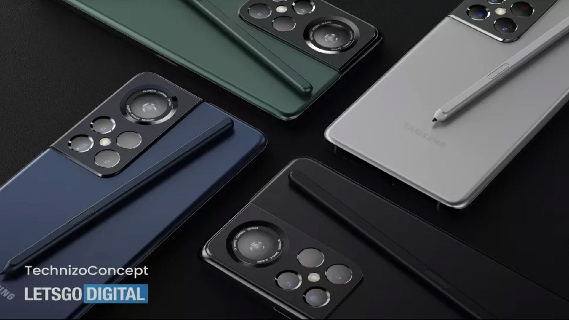 Galaxy S22 em diferentes ângulos