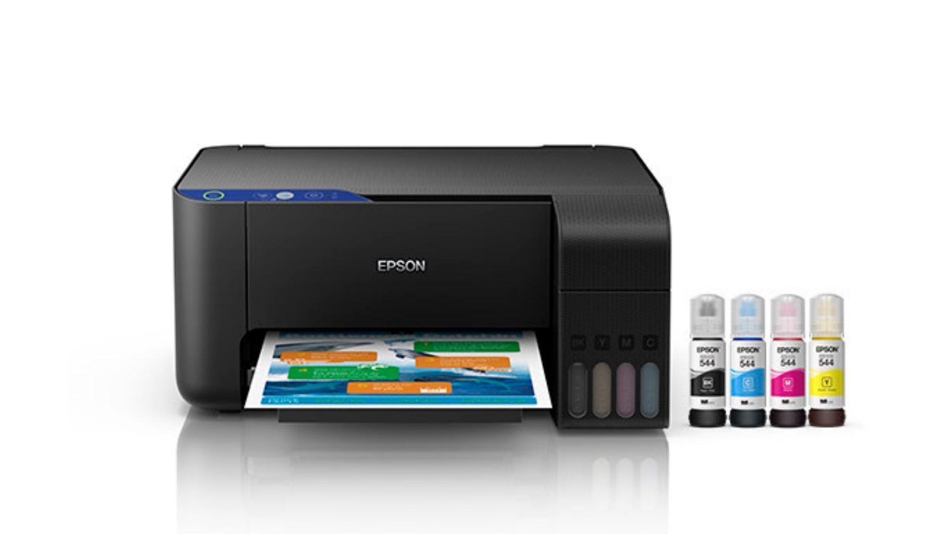 A impressora bulk ink Epson EcoTank L3110 tem design compacto, ideal para ter em casa (Divulgação/ Epson)