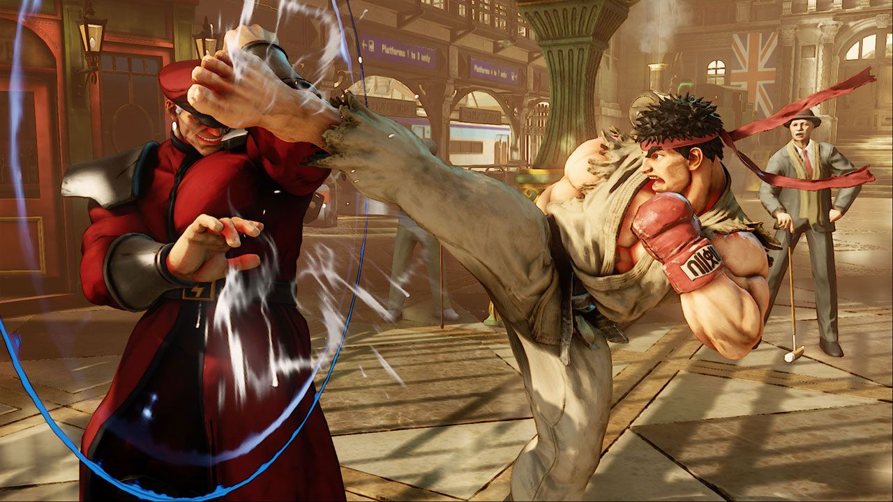 Foto mostra cenas de luta entre personagens de Street Fighter