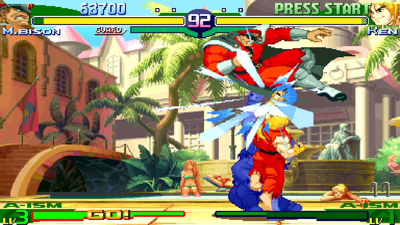Duelo entre M. Bison e Ken no Street Fighter Alpha 3