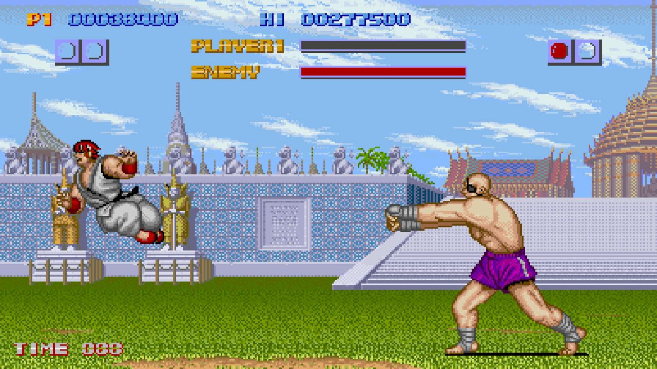 Duelo entre personagens do primeiro Street Fighter