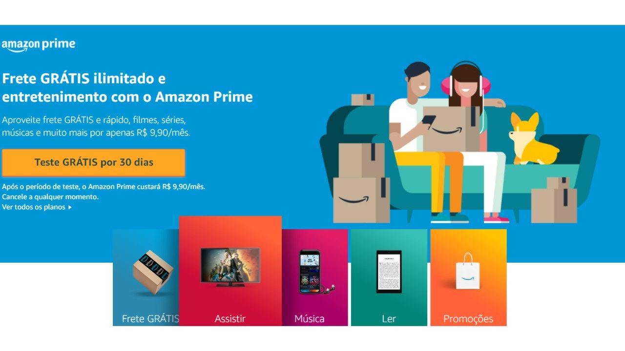 Amazon Prime Video Veja Cat logo E Pre o Da Assinatura No Brasil