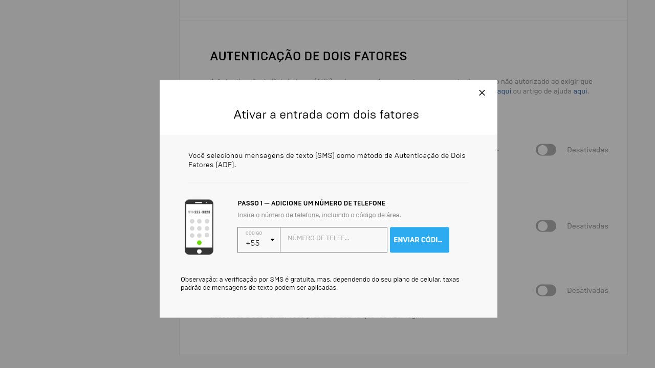 Minha Autenticação de Dois Fatores (ADF) via aplicativo