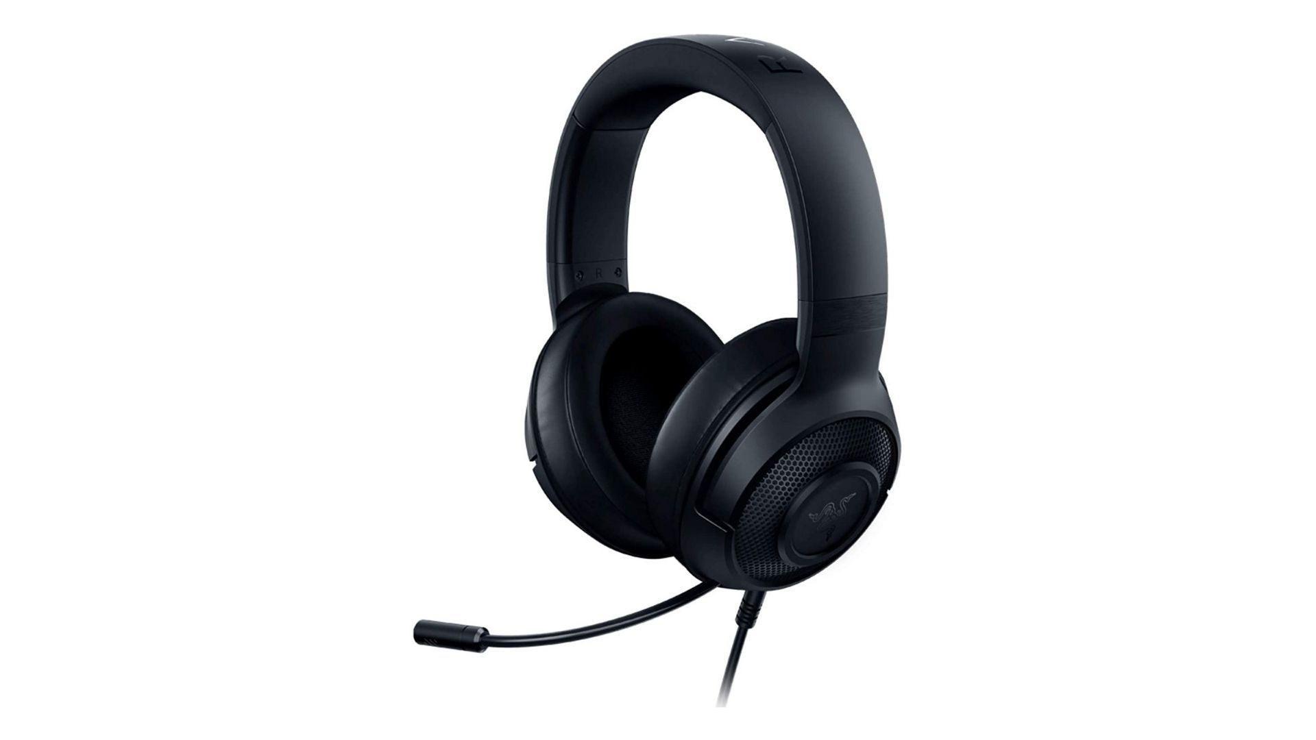 Headset Razer Razer Kraken X Lite preto em fundo branco