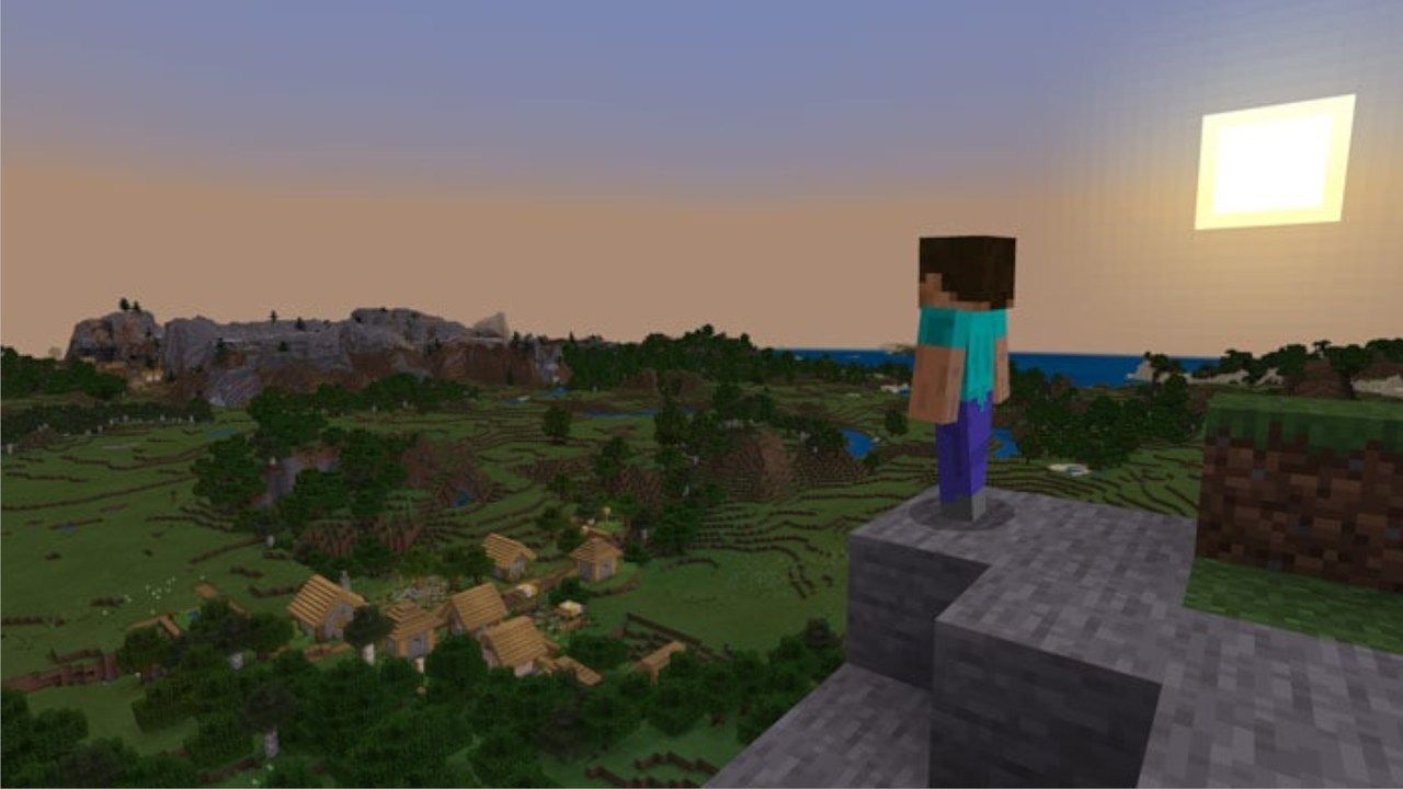 Jogando Minecraft solo 