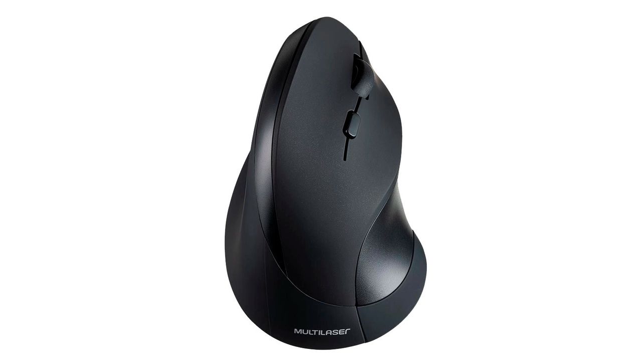 Foto do mouse Multilaser MO284 sob fundo branco.