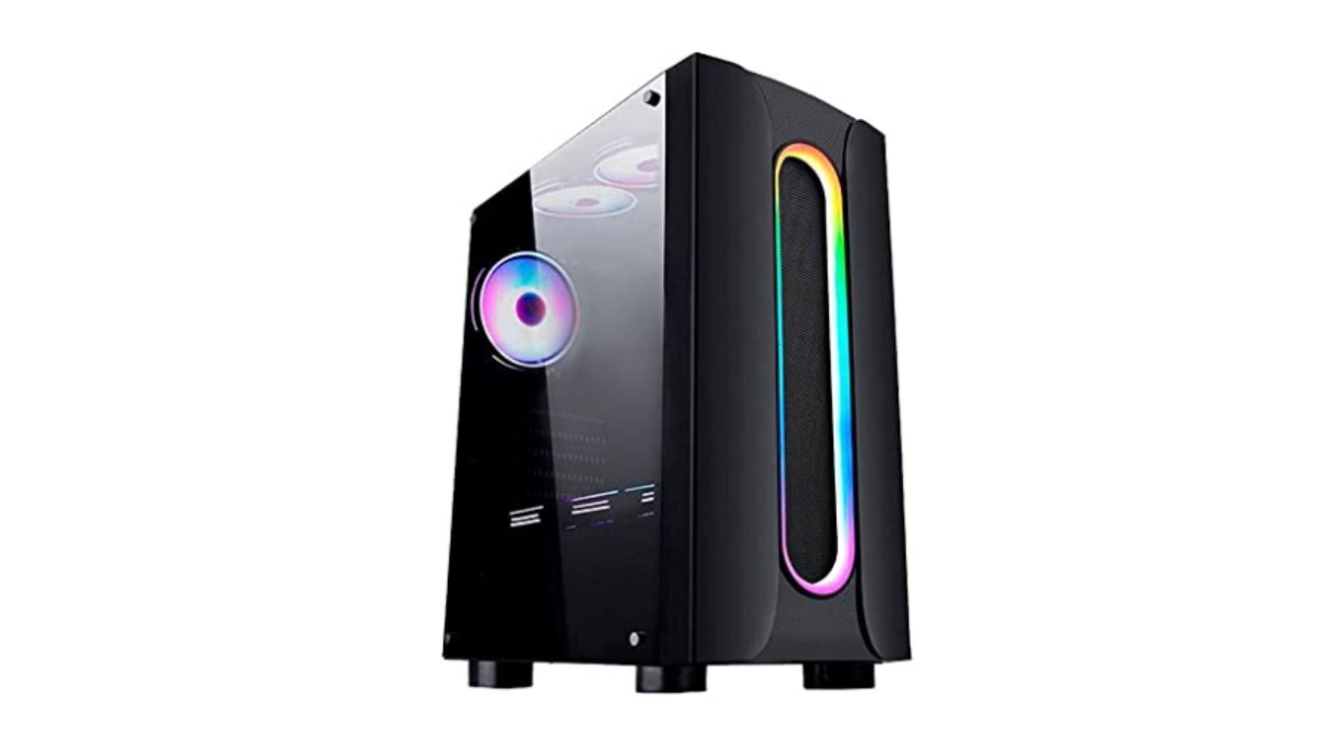 PC Gamer G-Fire Htgw-133 Intel Core i5 10ª Geração preto com RGB em fundo branco