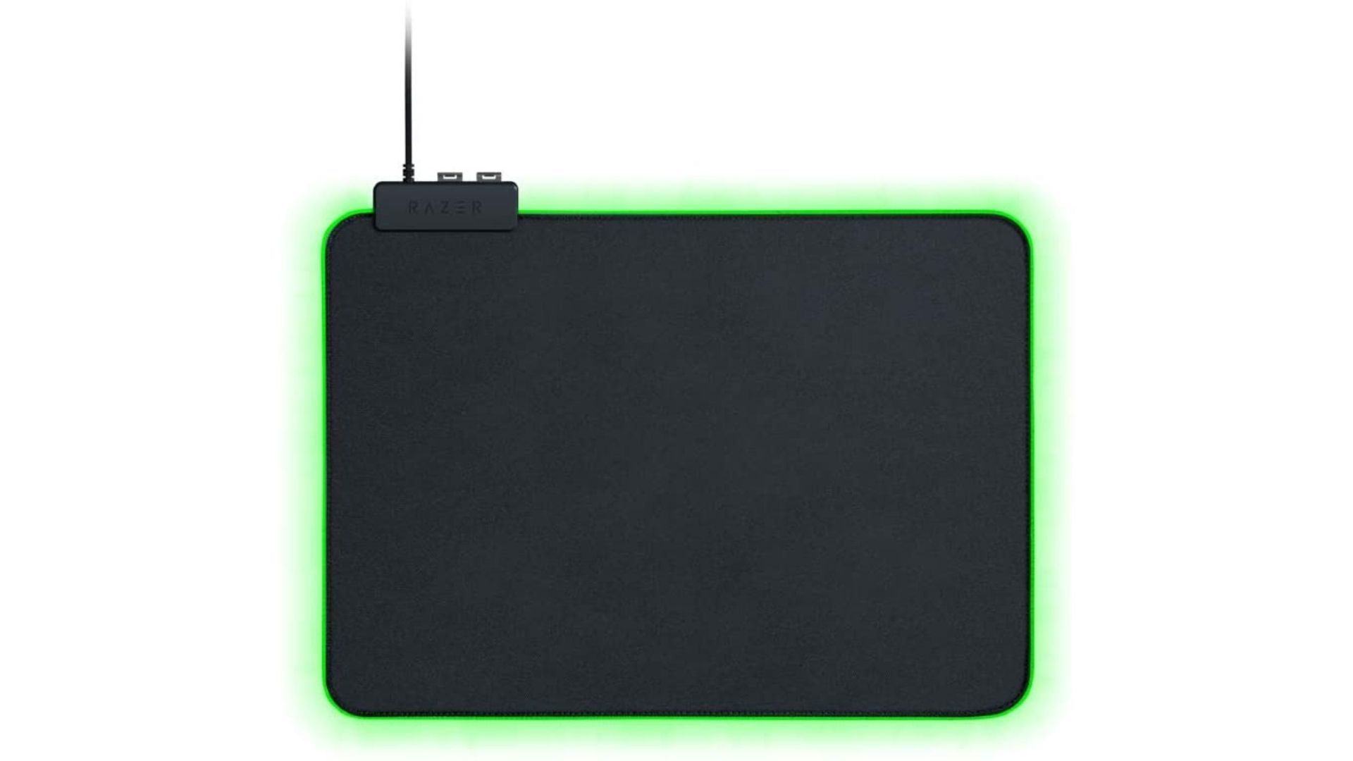 Mouse Razer Goliathus Chroma preto com luz verde